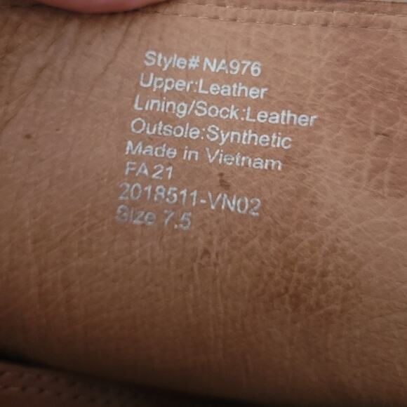 Madewell The Alyce Zip-Front Lugsole Boot in Dried Maple Caramel Brown -Size 7.5 - Picture 14 of 15